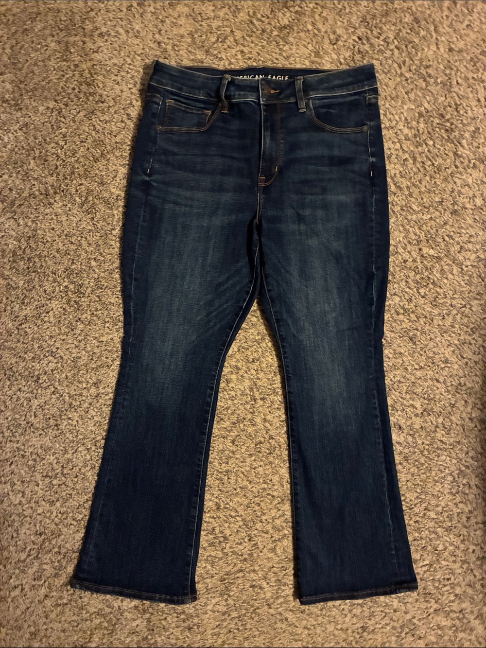 American Eagle high-rise skinny kick jeans -size 12 x-short